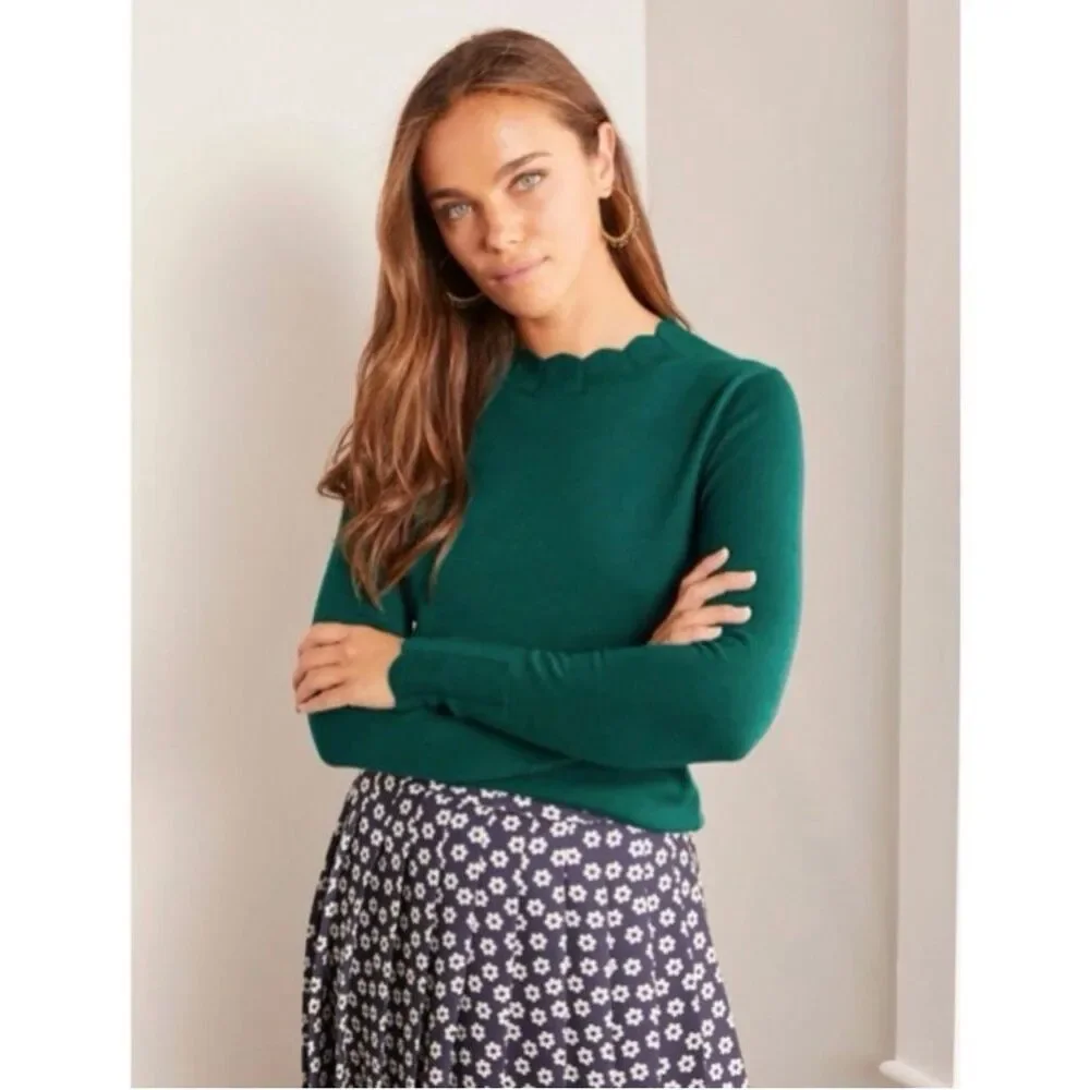 Boden Hambledon Scalloped Edge Jumper 4